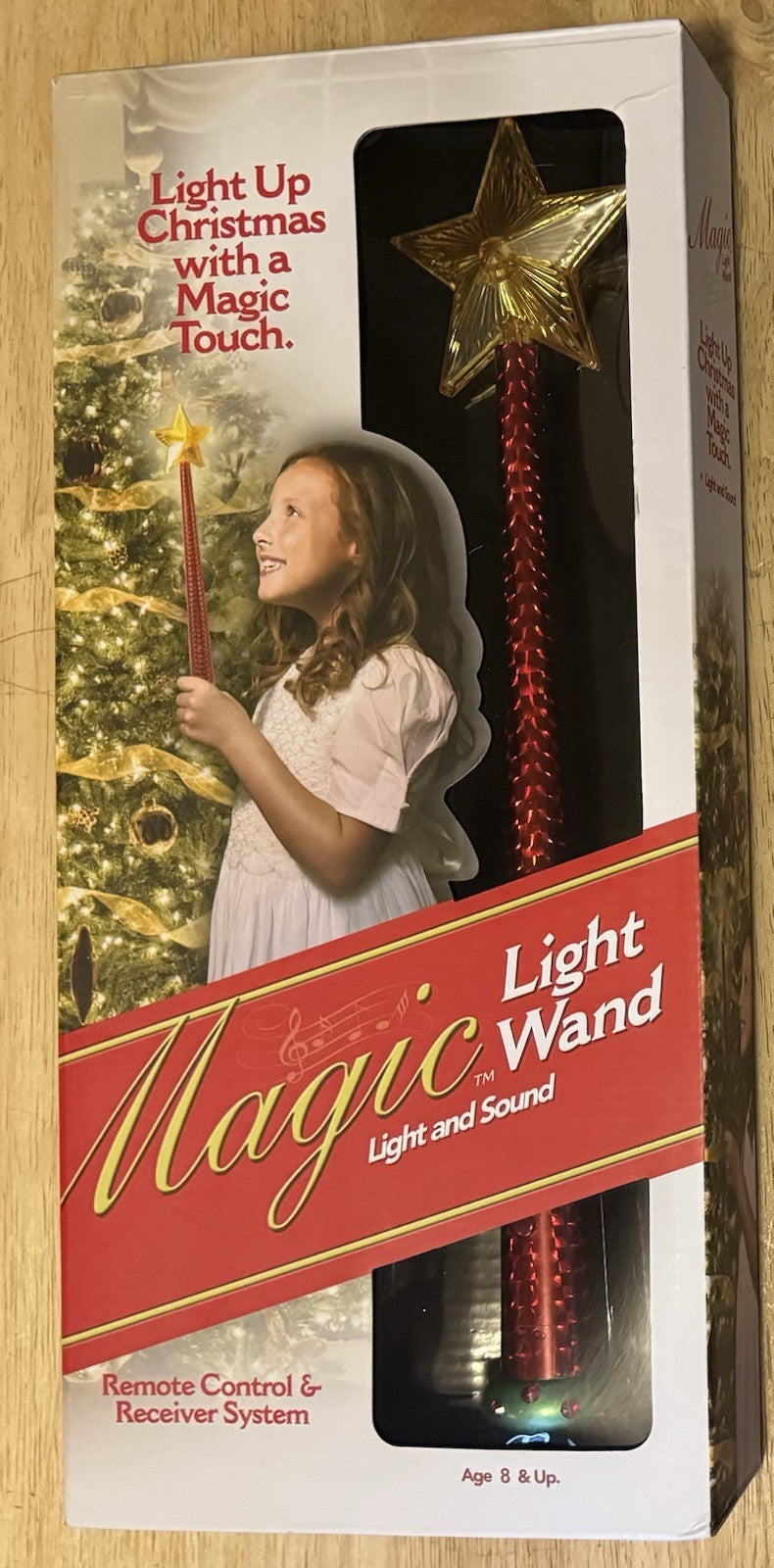 Christmas Magic Light Wand w/ Remote Control, Light & Sound, Red Wand (Open Box) MAGIC - KOEEK