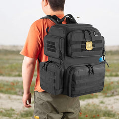 new DSLEAF Tactical Pistol Backpack with 3 Cases for 6 Handguns, Gun... DSLEAF - KOEEK