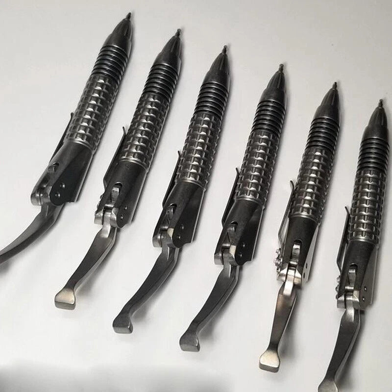 Titanium Alloy Pen Outdoor Portable EDC Tool Signature Pen Technology Siphon Pen 07FC0E-D4 - KOEEK