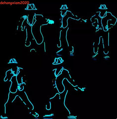 LED Robot Clothing Halloween Party Luminous Dancing Stage Performances Show Prop 07FC0E-D4 - KOEEK