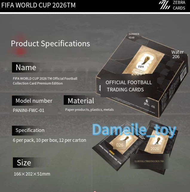 Panini Kayou FIFA World Cup 2026 Football Trading Card Ultra Black Sealed Stock 07FC0E-D4 - KOEEK