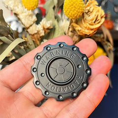 Radiation Warning Fidget Clicker Spinner EDC Gear Hand Spinner Adult Fidget Toys 07FC0E-D4 - KOEEK