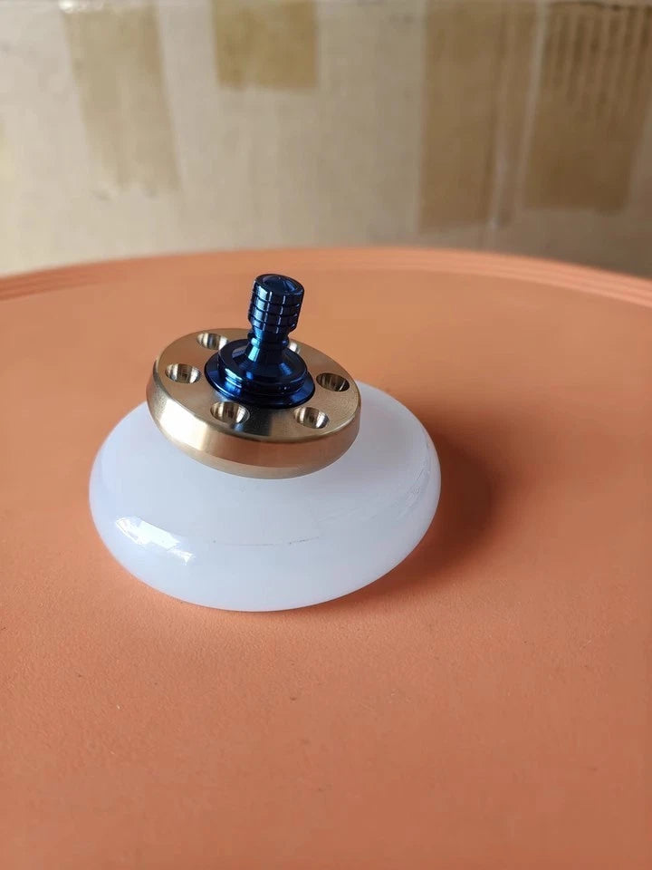 Titanium Alloy Handle Brass Spinning Top Ceramic Bead EDC Fidget Spinner Toys 07FC0E-D4 - KOEEK