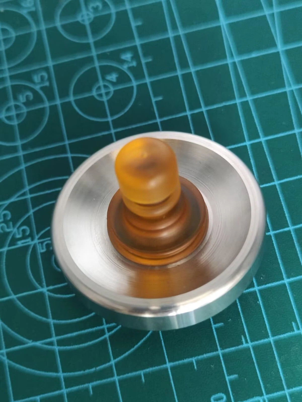 PEI Stainless Steel Spinning Top Ceramic Bead EDC Desktop Fidget Spinner EDC Toy 07FC0E-D4 - KOEEK