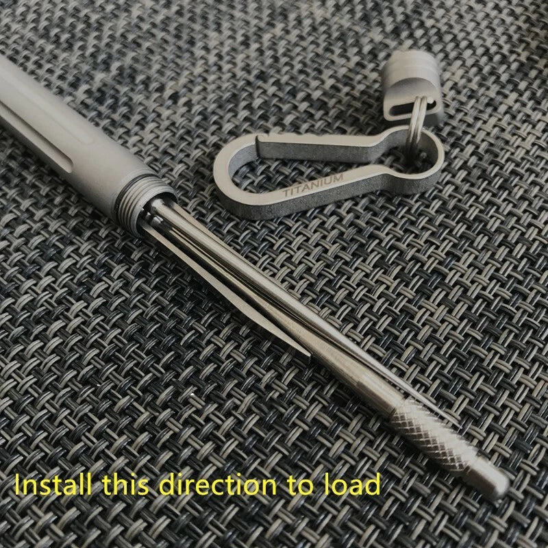 EDC Outdoor Key Titanium TC4 Multi Tools Set Holder Toothpick Tweezers Earpick EDC - KOEEK