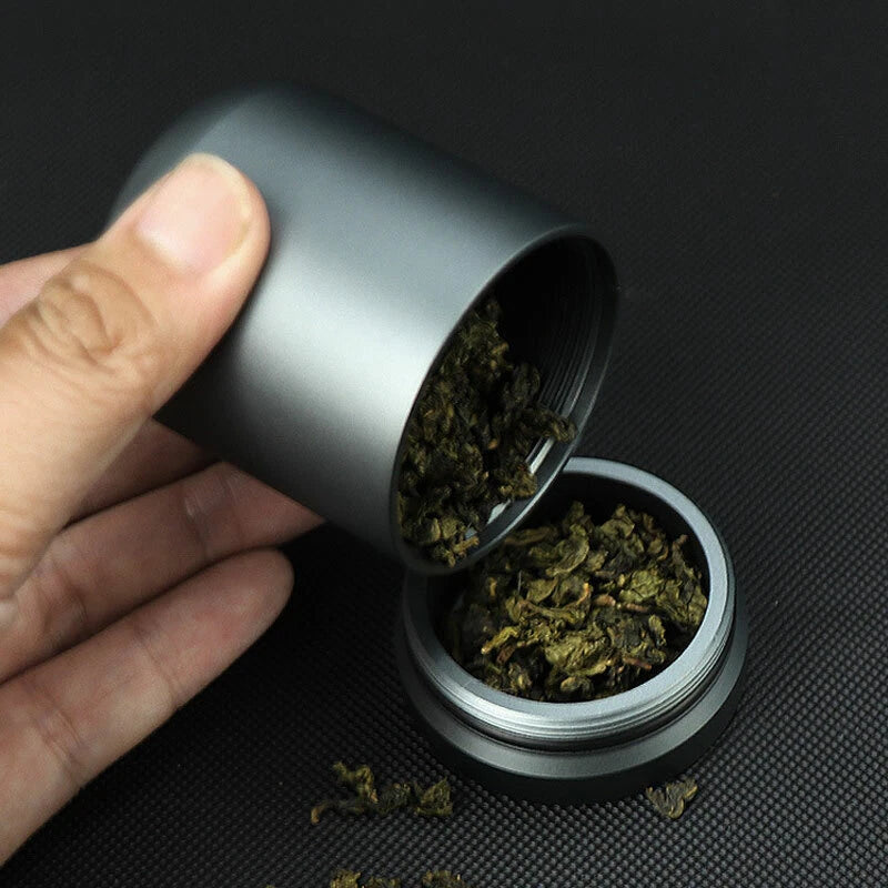 EDC Aluminium Alloy Waterproof Storage Box Sealed Pill Case Container Travel Cup EDC - KOEEK