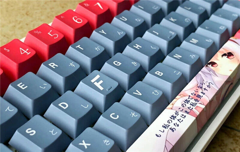 120 Keycaps Azur Lane Uss Laffey Keycap Anime PBT Dye-sub For Cherry MX Keyboard 07FC0E-D4 - KOEEK