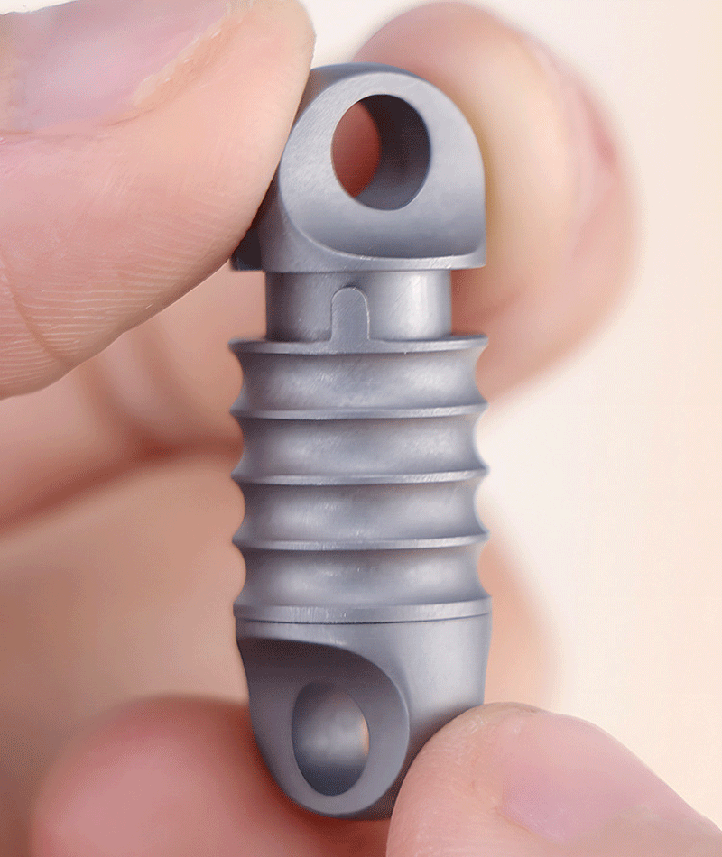 360 Degree Rotation Titanium Gimbal Keychain Car Keychain with U Buckle EDC Tool 07FC0E-D4 - KOEEK