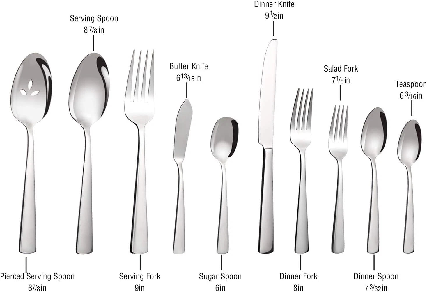 45-piece silverware set (serves 8), rust-resistant, dishwasher safe 07FC0E-D4 - KOEEK