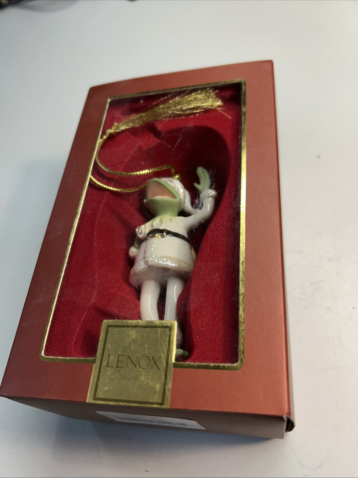 2006 LENOX Santa KERMIT The Frog Muppets Porcelain Ornament 4”#7 LENOX - KOEEK