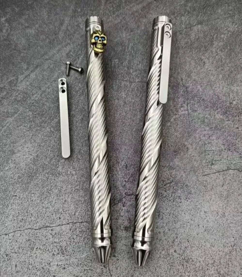 Titanium Alloy Bolt Pen Writing Mechanical Ballpoint Pen Outdoor EDC Multi-Tool 07FC0E-D4 - KOEEK
