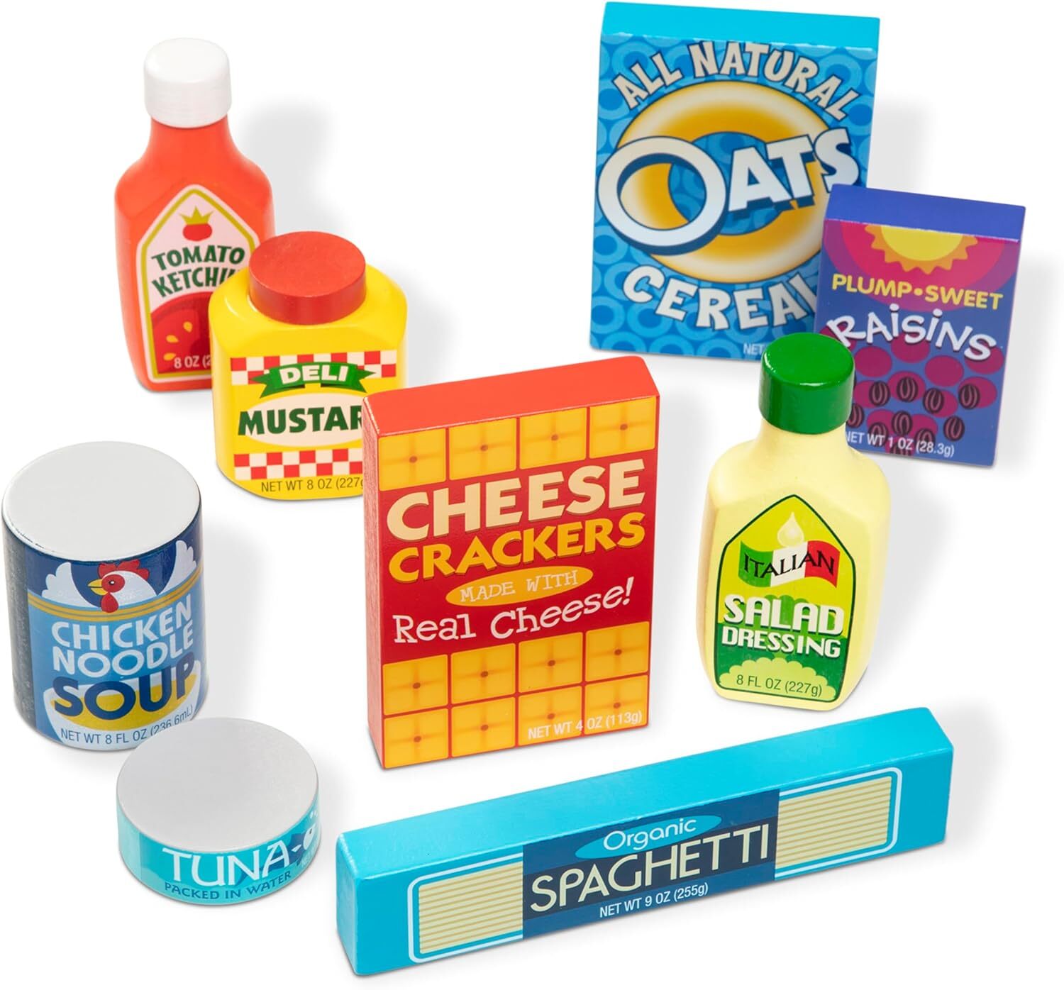 new Melissa & Doug Wooden Pantry Products Play Food Set (9 pcs) - Pretend Play... MELISSA & DOUG - KOEEK