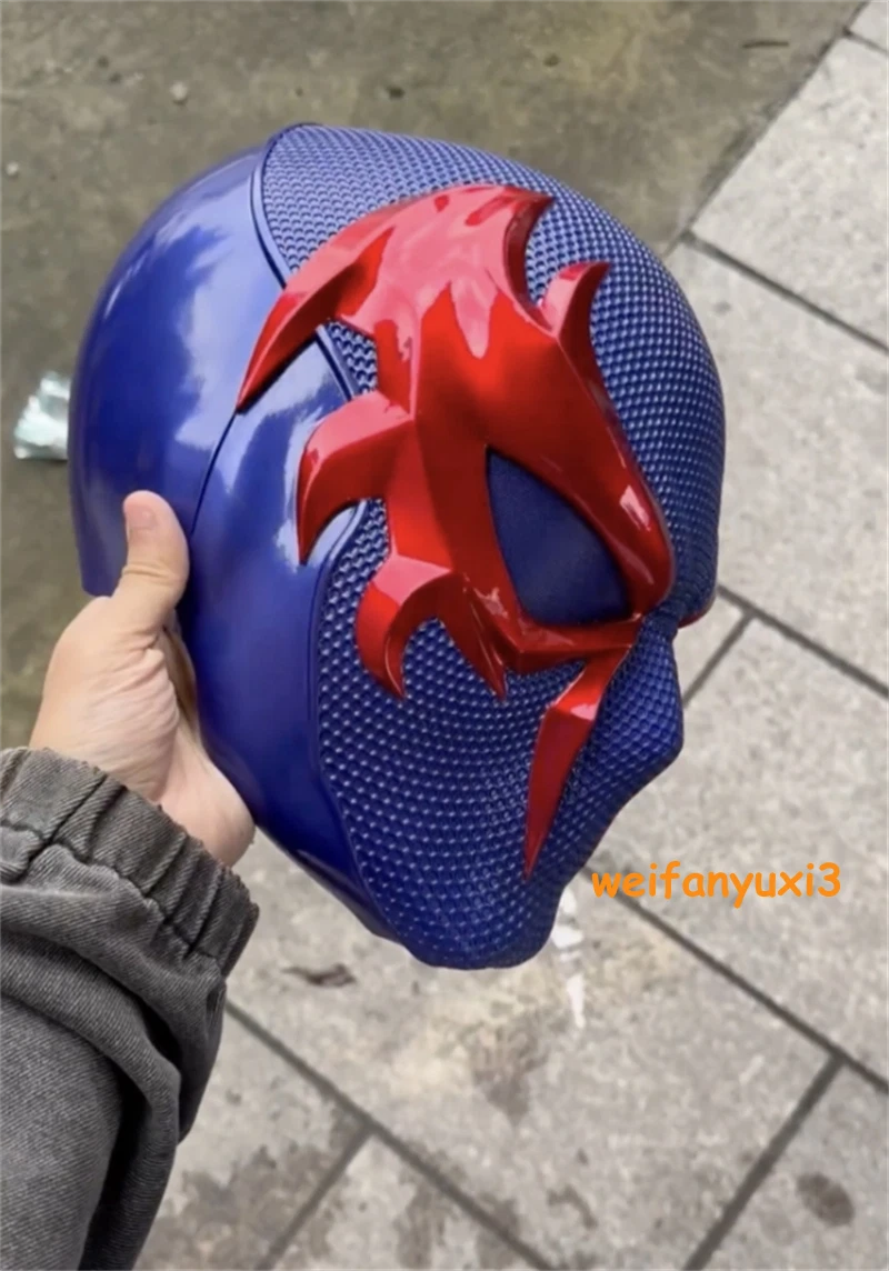 Marvels Spider-man 2099 Helmet 1:1 Wearable FRP Mask Halloween Cosplay Prop Gift 07FC0E-D4 - KOEEK