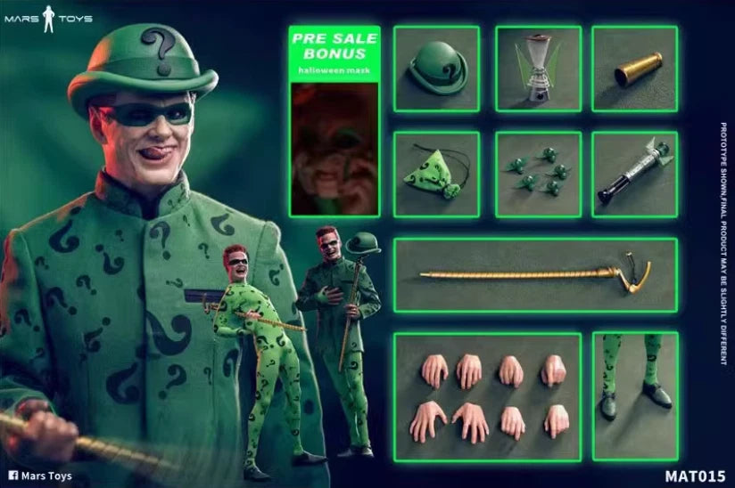 Mars MAT015 1/6 Forever Riddler Carrey 12" Male Action Figure Model Gift Toys 07FC0E-D4 - KOEEK