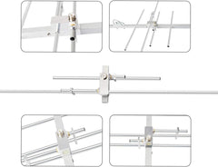 new HYS Dual Band Yagi Antenna, 2Meter 70CM 144/430Mhz 9.5/11.5dBi Outdoor Silver HYS - KOEEK