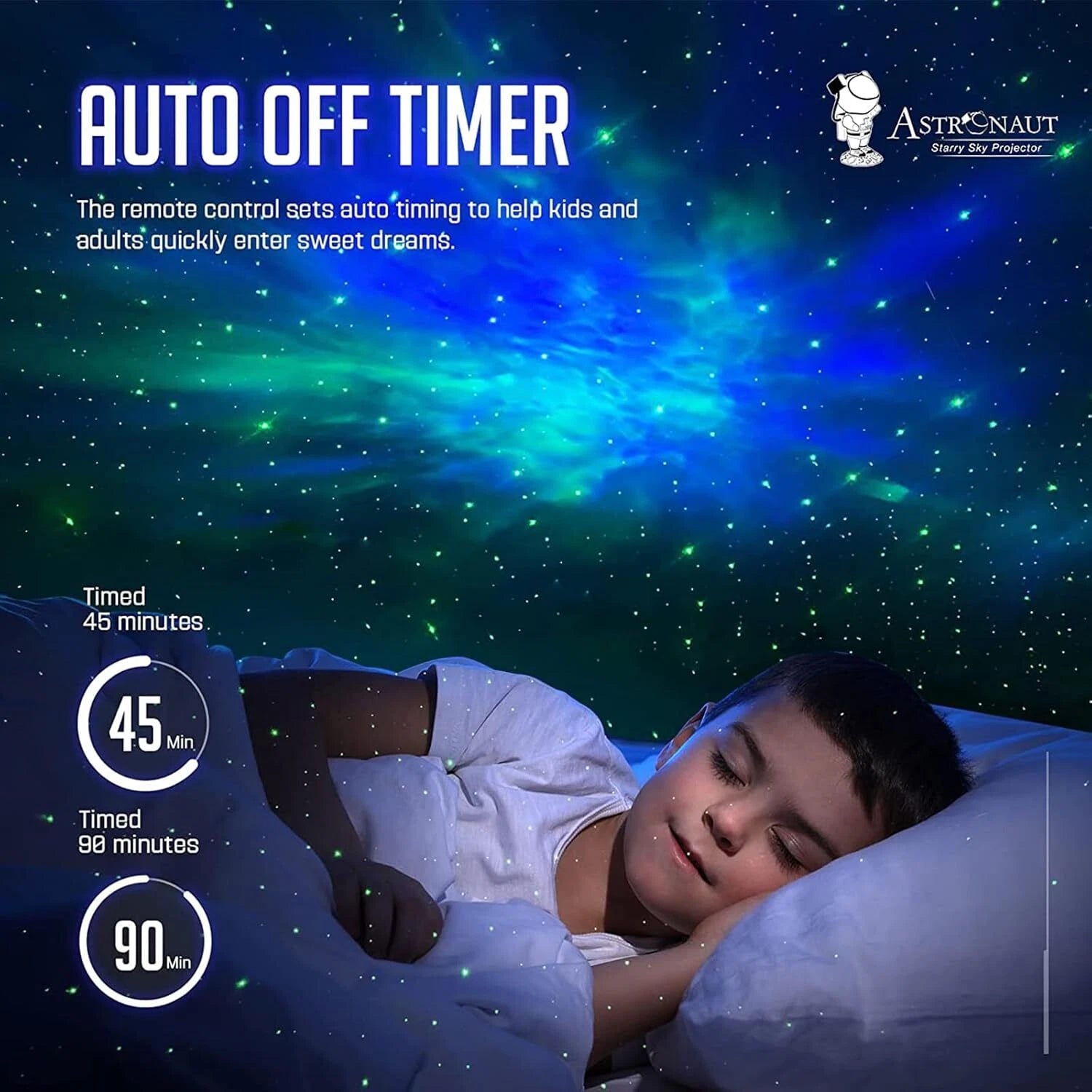 Colorful Astronaut Galaxy Projector - Limited Edition Bedroom Star Lights 07FC0E-D4 - KOEEK