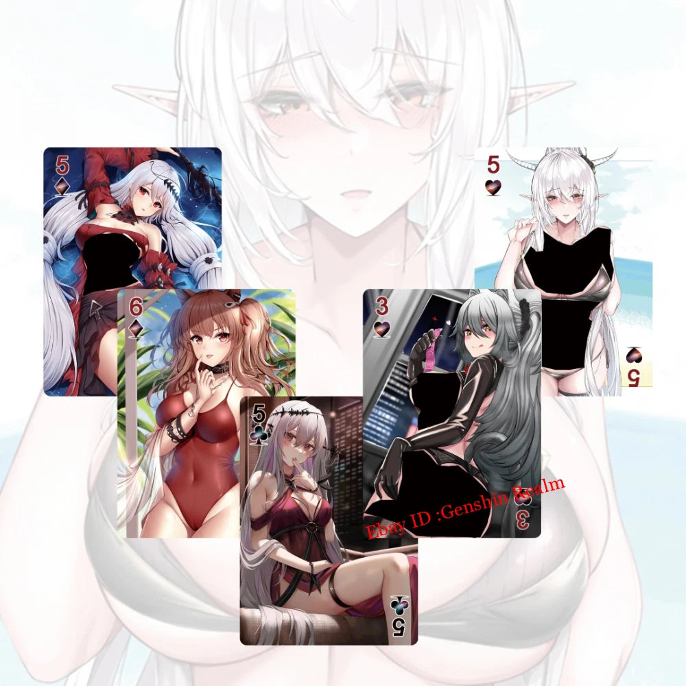 Anime Arknights Cards Collection Card Poker Playing Girl Cards 54 Cards 07FC0E-D4 - KOEEK