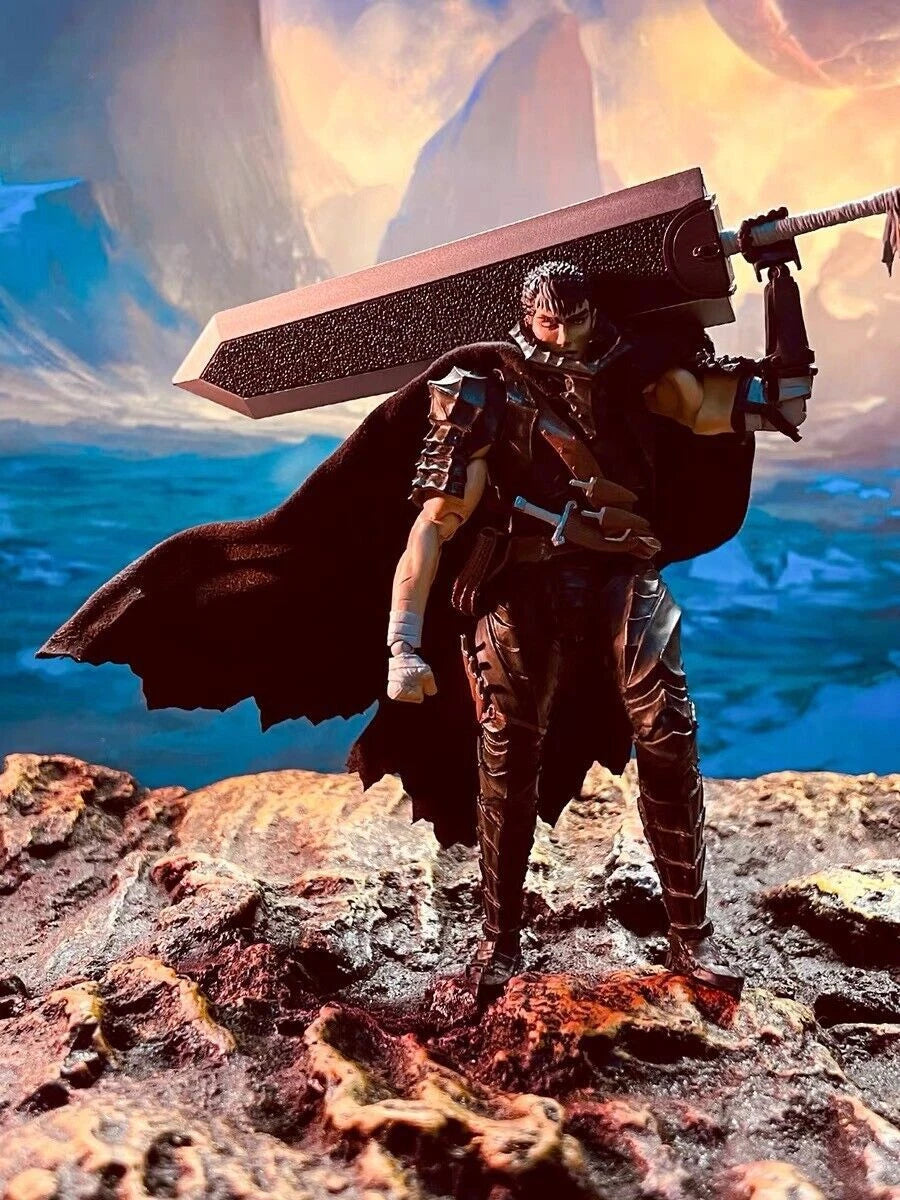 1/12HMD Custom Black Cloak Cape for 6" SHF Aciton Figure Berserk Guts(No Figure) 07FC0E-D4 - KOEEK