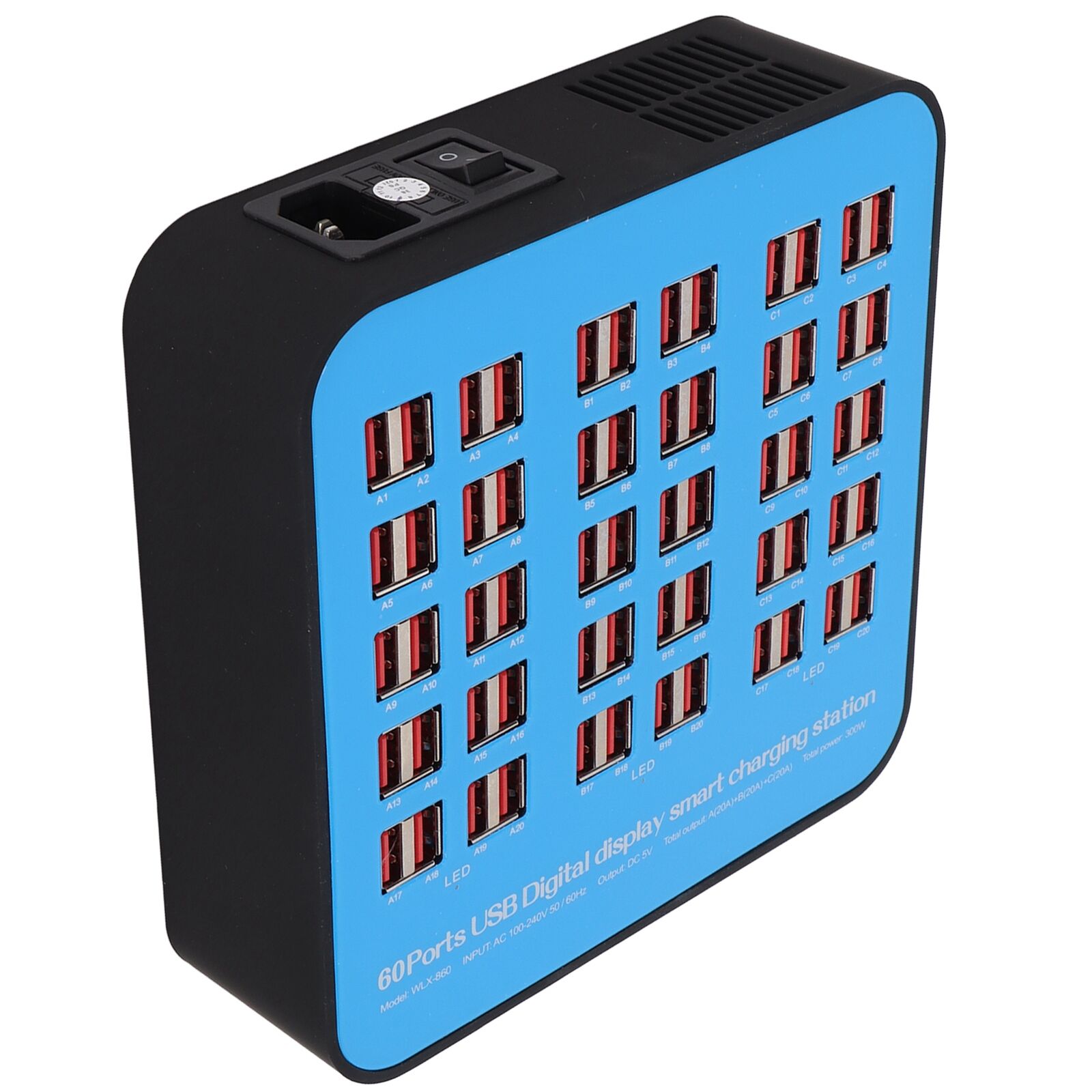 new 60 Ports Desktop Charger Universal Multi Ports Charging Station For Tablets For koeek - KOEEK