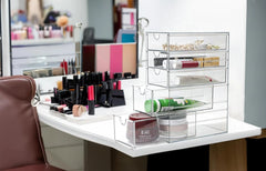 Plastic drawer storage box with 5 different sizes of drawers 07FC0E-D4 - KOEEK