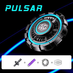 Pulsar Luminous Fidget Clicker Spinner EDC Hand Spinner Adult ADHD Fidget Toys 07FC0E-D4 - KOEEK