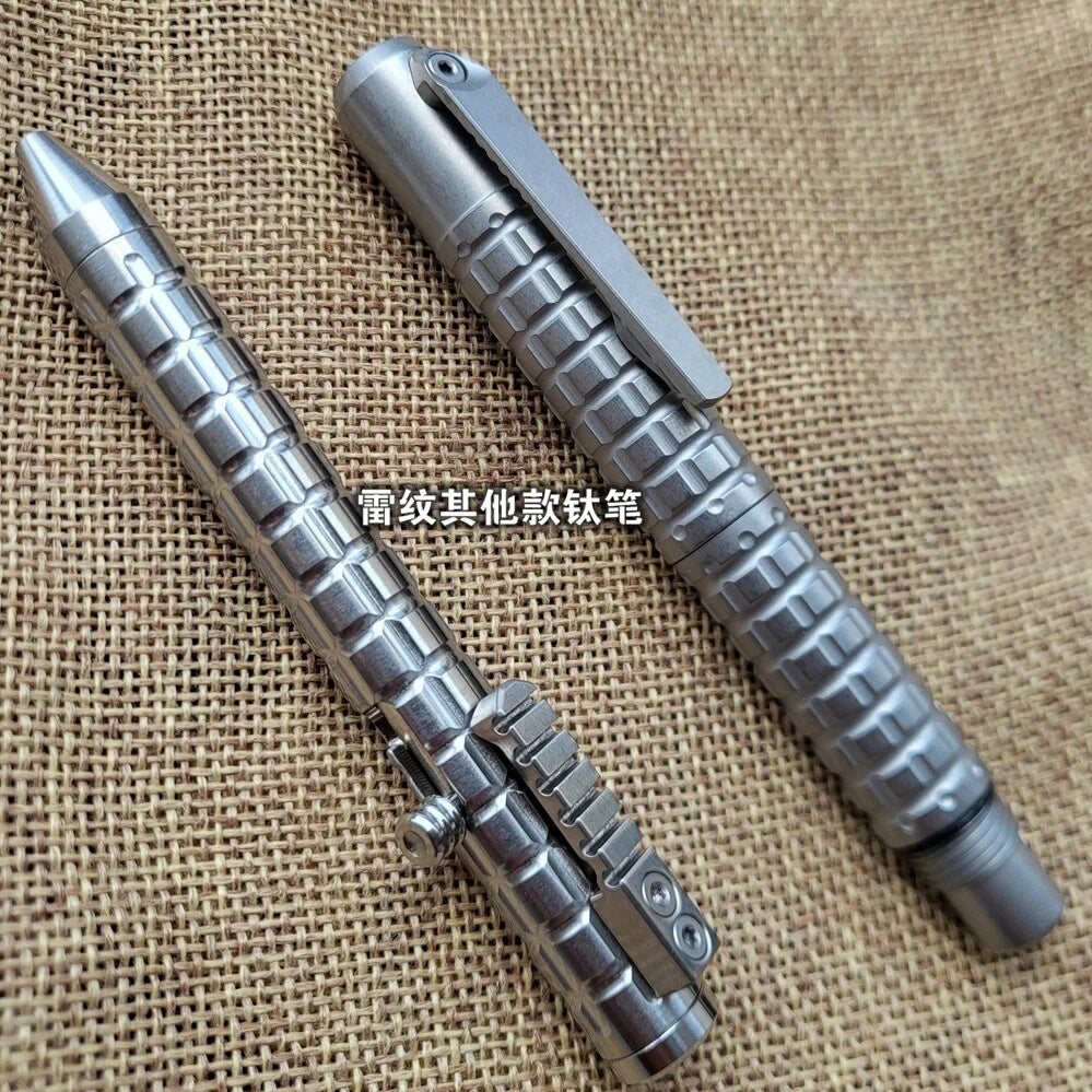 Titanium Alloy Mini Pen With Collection Writing Portable Outdoor EDC Tools Gift 07FC0E-D4 - KOEEK