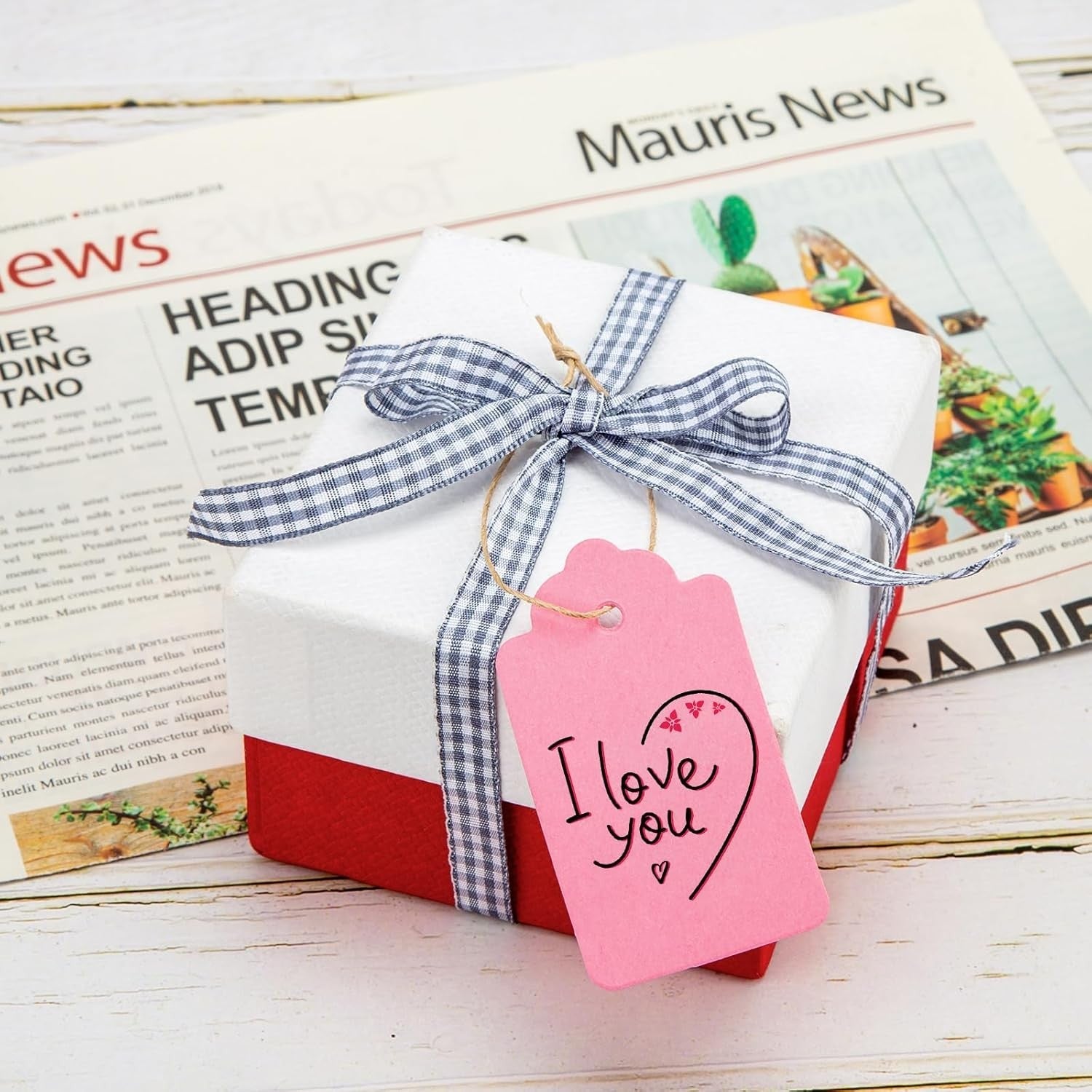 new Koogel 100PCS Gift Tags with Strings(3.3 * 1.8inch), 3.3 x 1.8 inch, Multi KOOGEL - KOEEK