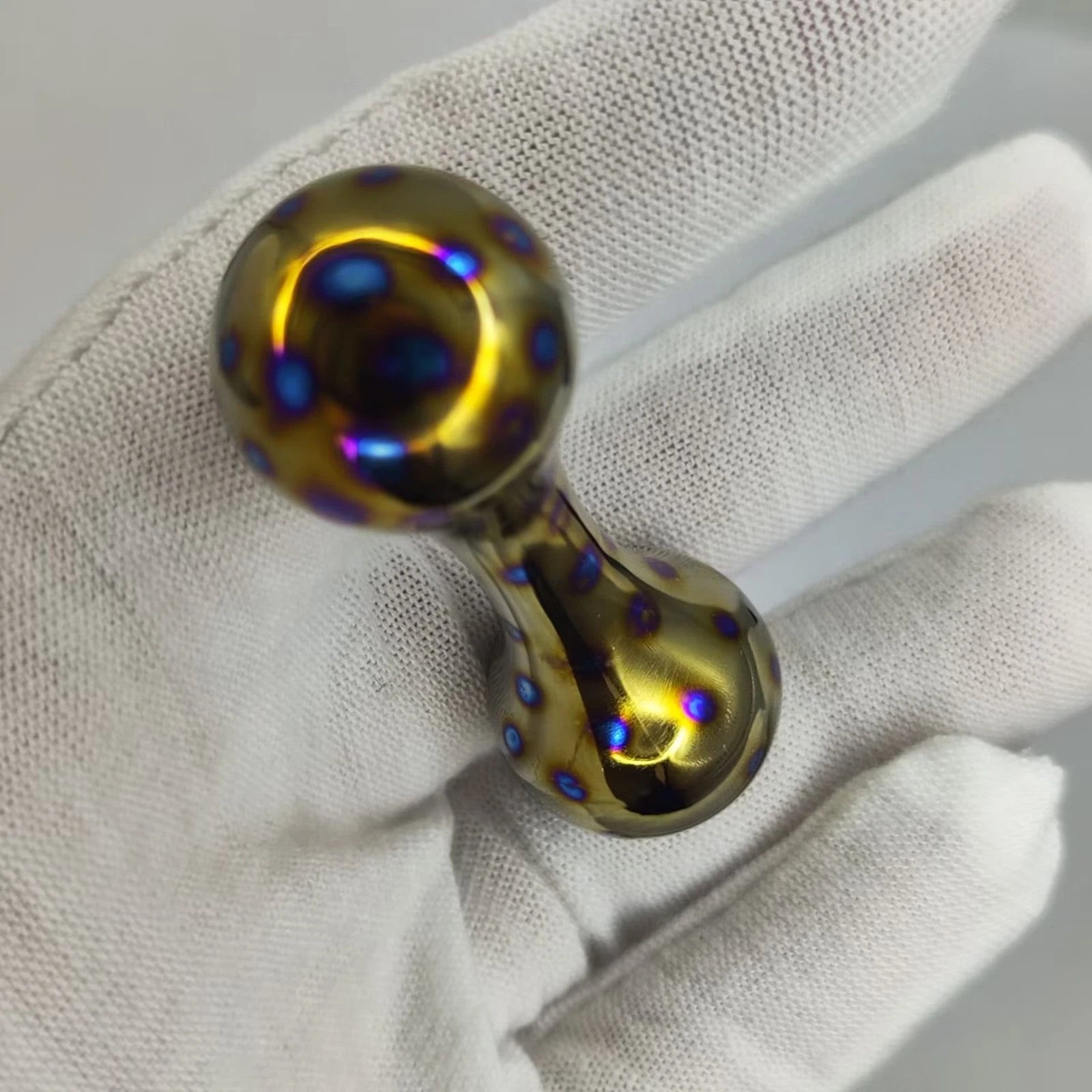 Titanium Alloy Knuckle Fidget Toy Skill Toy Knucklebone Worry Bead Stress Relief 07FC0E-D4 - KOEEK
