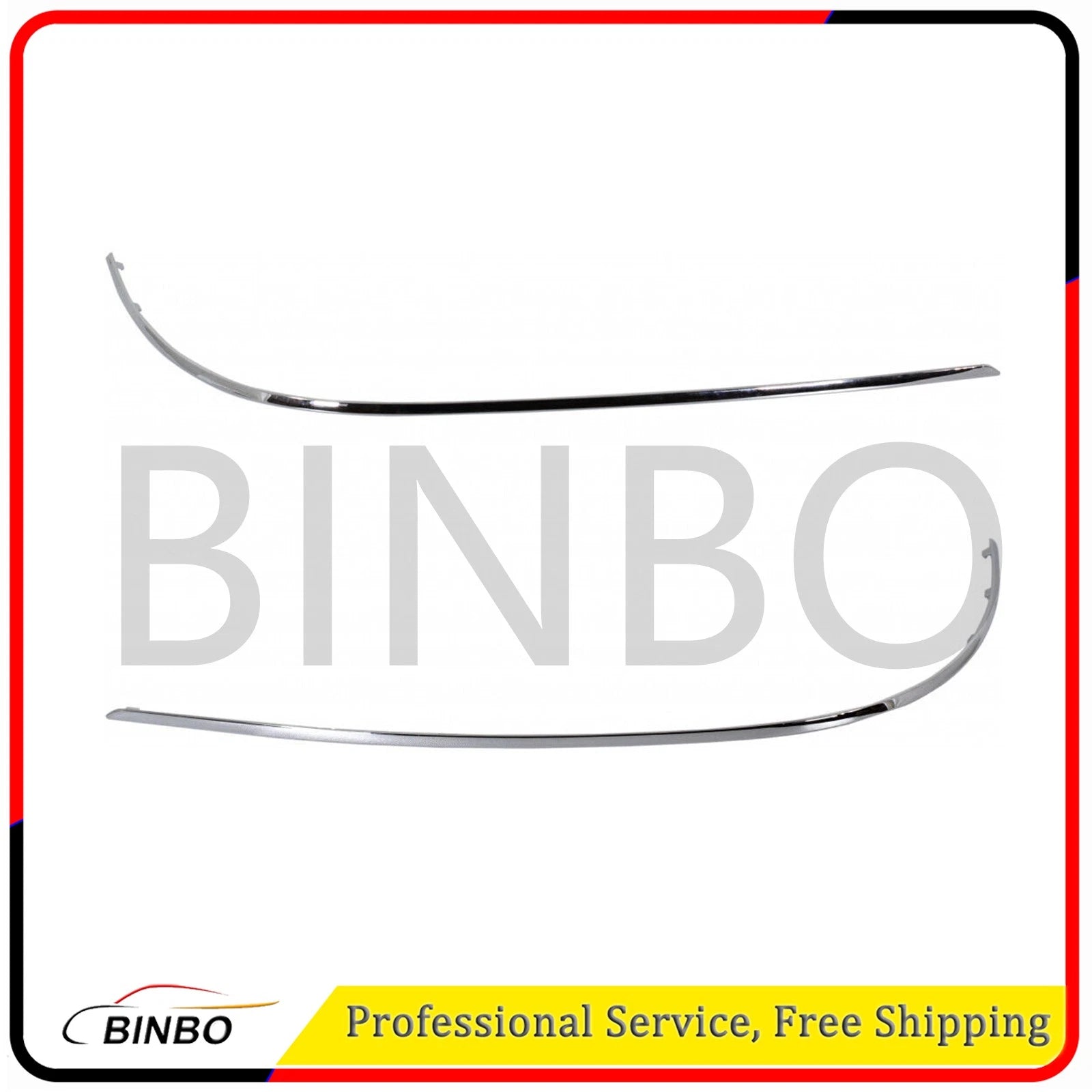 Set of 2 Rear LH & RH Side Chrome Bumper Molding Fits E300 E350 E400 E550 07FC0E-D4 - KOEEK