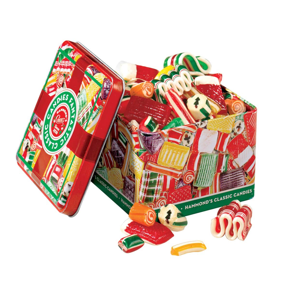 - Old Fashioned Holiday Classics Mix Hard Candy in Decorative Tin, Includes A... 07FC0E-D4 - KOEEK