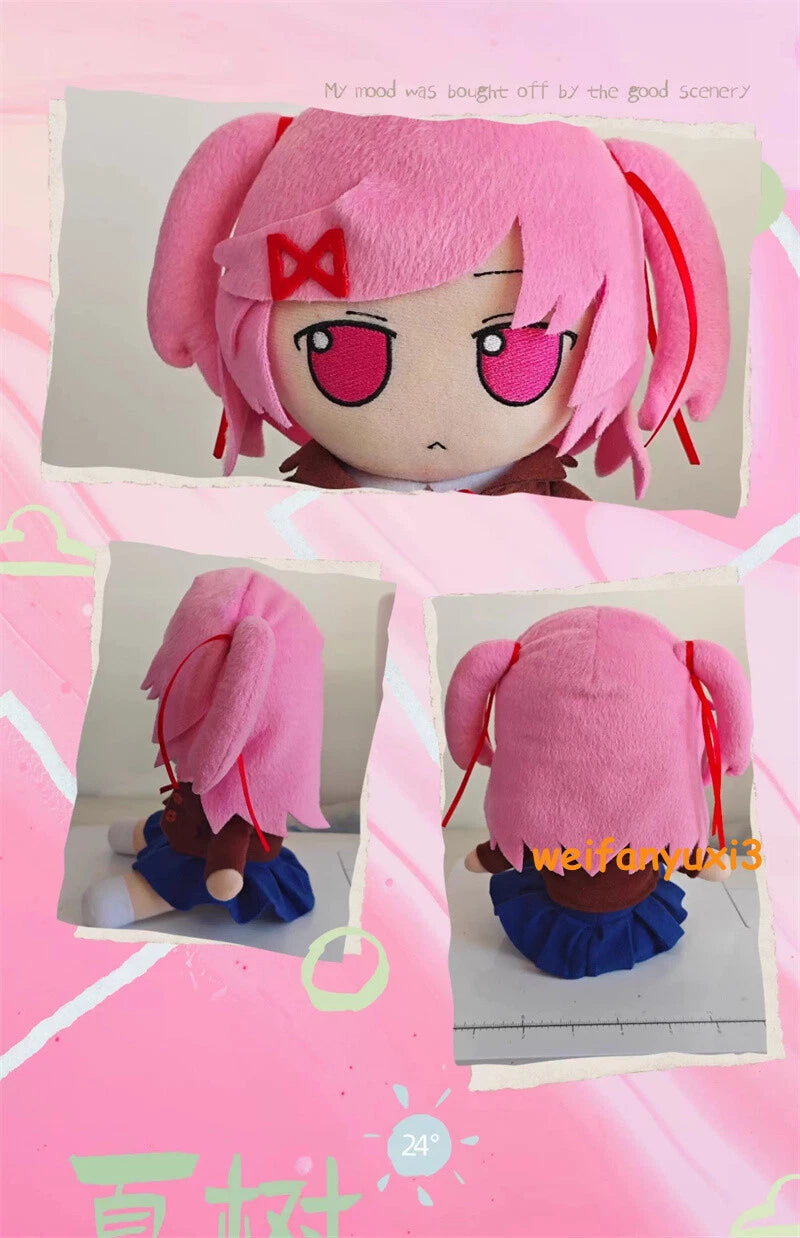 Doki Doki Literature Club Plush Natsuki Plush Doll Pillow Stuffed Toy Xmas Gift 07FC0E-D4 - KOEEK