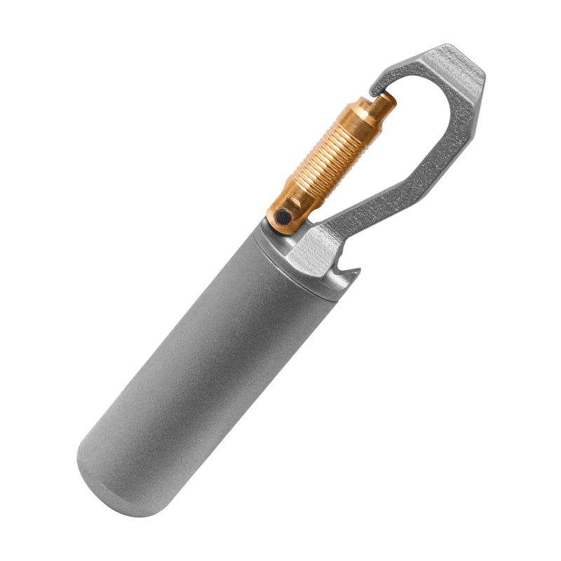EDC Titanium Keychain Waterproof Storage Pill Case Bottle Opener Outdoor EDC Box 07FC0E-D4 - KOEEK