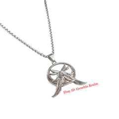 Anime Genshin Impact Moon Maiden Metal Coin Cosplay Pendant Necklace Decor Gift 07FC0E-D4 - KOEEK