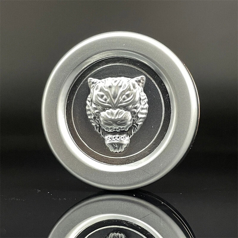 EDC Fidget Toy ADHD Tool Tiger Head Ratchet Wheel Haptic Coin Fidget Spinner Toy 07FC0E-D4 - KOEEK