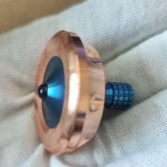 Titanium Copper Spinning Top Finger spinner Ceramic Bead Fidget EDC Toy 07FC0E-D4 - KOEEK