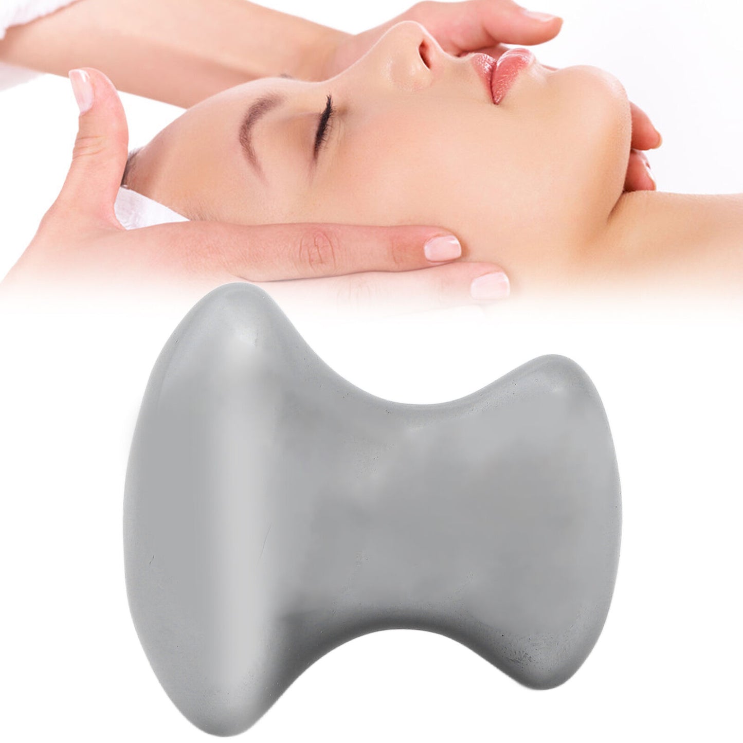 new Mushroom Facial Massage Stone Improve Detox Pain Relief Terahertz Massage HGF koeek - KOEEK