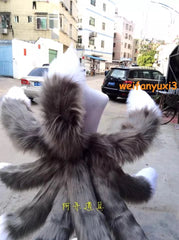 League of Legends LOL Ahri Nine-Tailed Fox Cosplay Halloween Party Tail Prop 1m 07FC0E-D4 - KOEEK