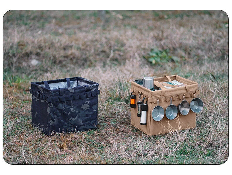 Outdoor Folding Storage Open Box Camping Storage Tool Bag Handbag Firewood Bag 07FC0E-D4 - KOEEK