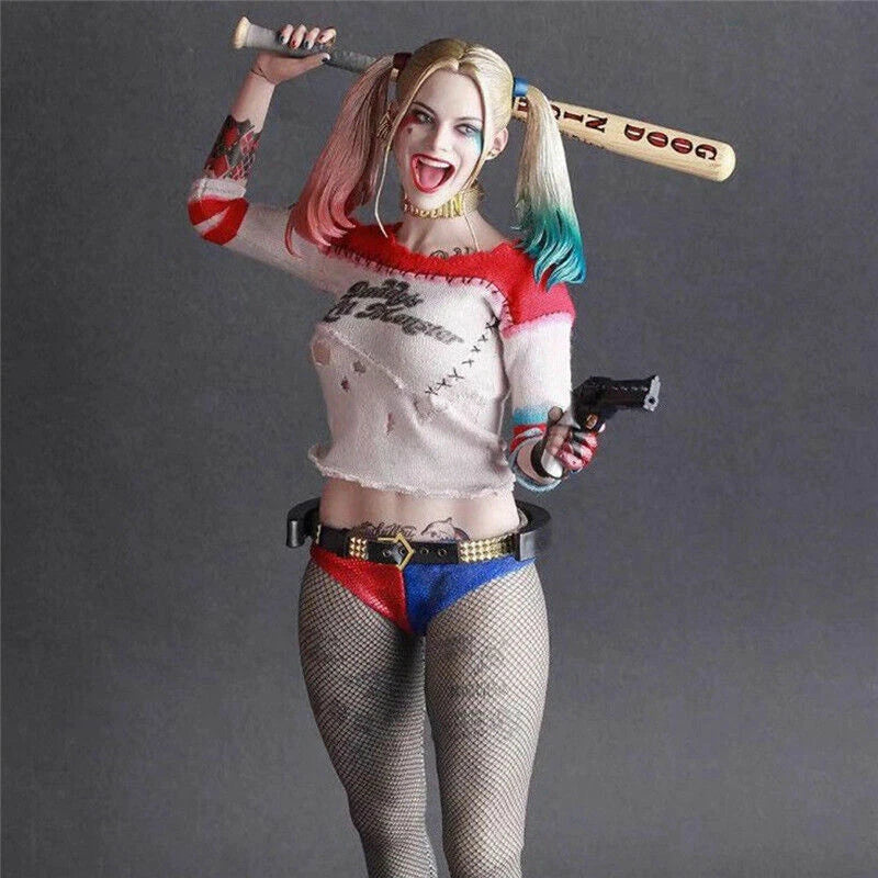 Suicide Squad Harley Quinn 1/6 Scale Figure Real Clothes PVC Statue Model 07FC0E-D4 - KOEEK