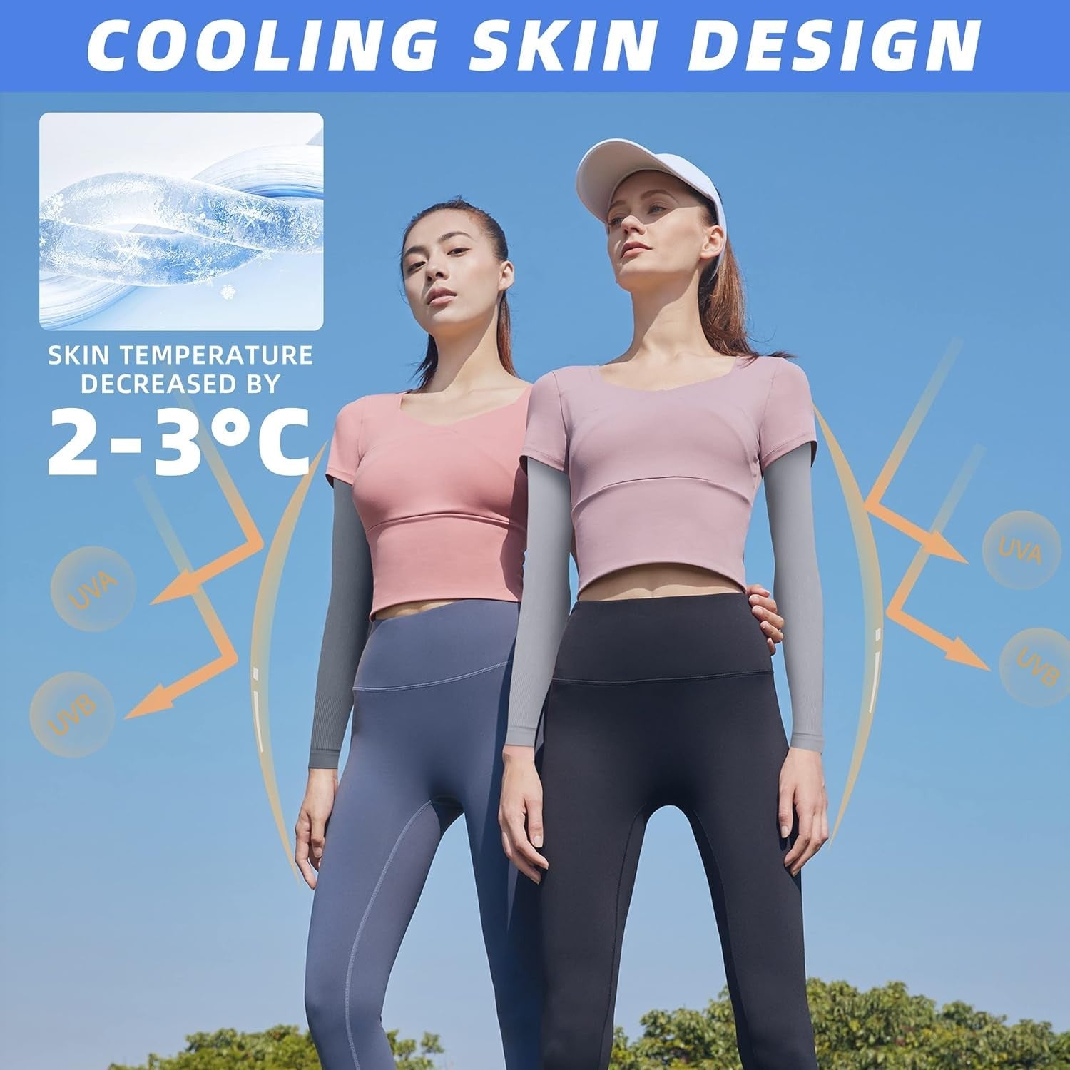 new BHYTAKI UV Sun Protection ONE SIZE FITS ALL, 2 Black+2 Dark Gray+2 Light Gray