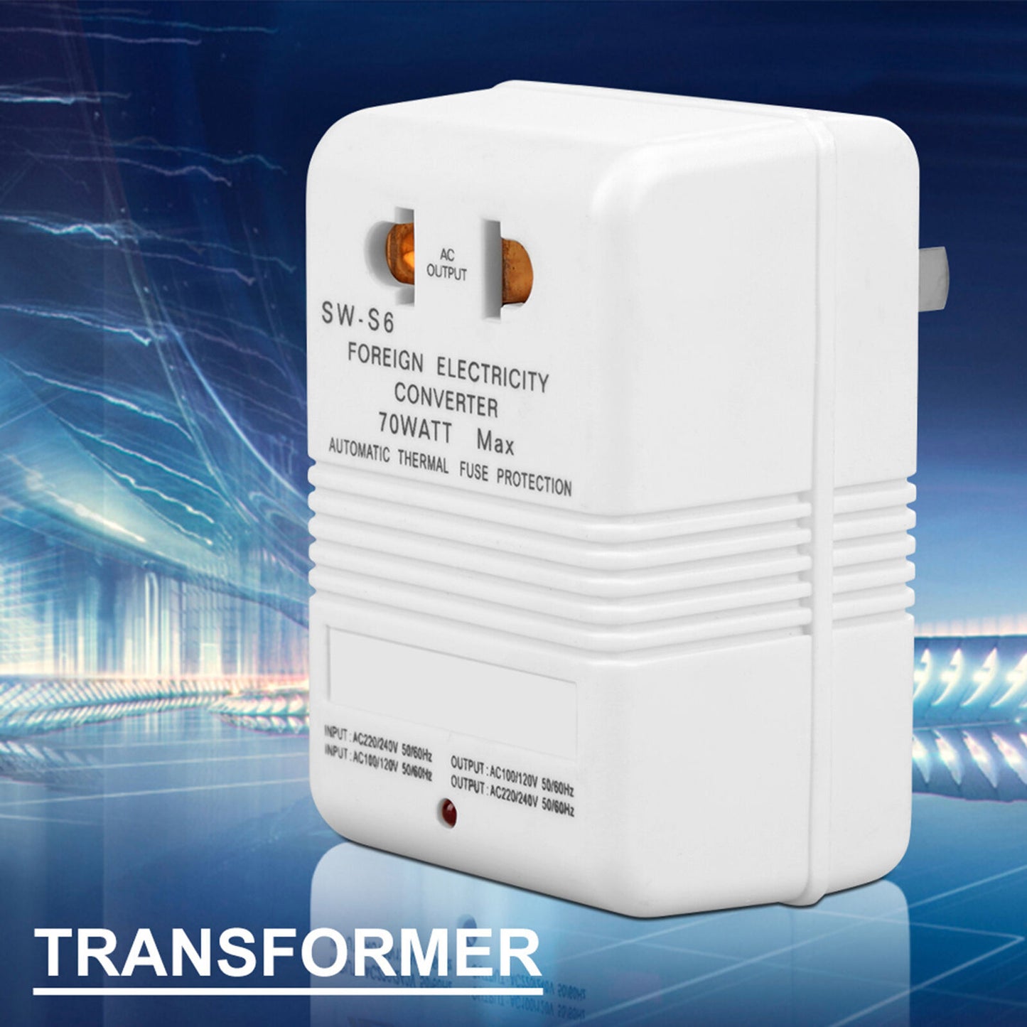 new  70W 110V/120V To 220V/240V Step-Up & Down Voltage Converter Transformer koeek - KOEEK