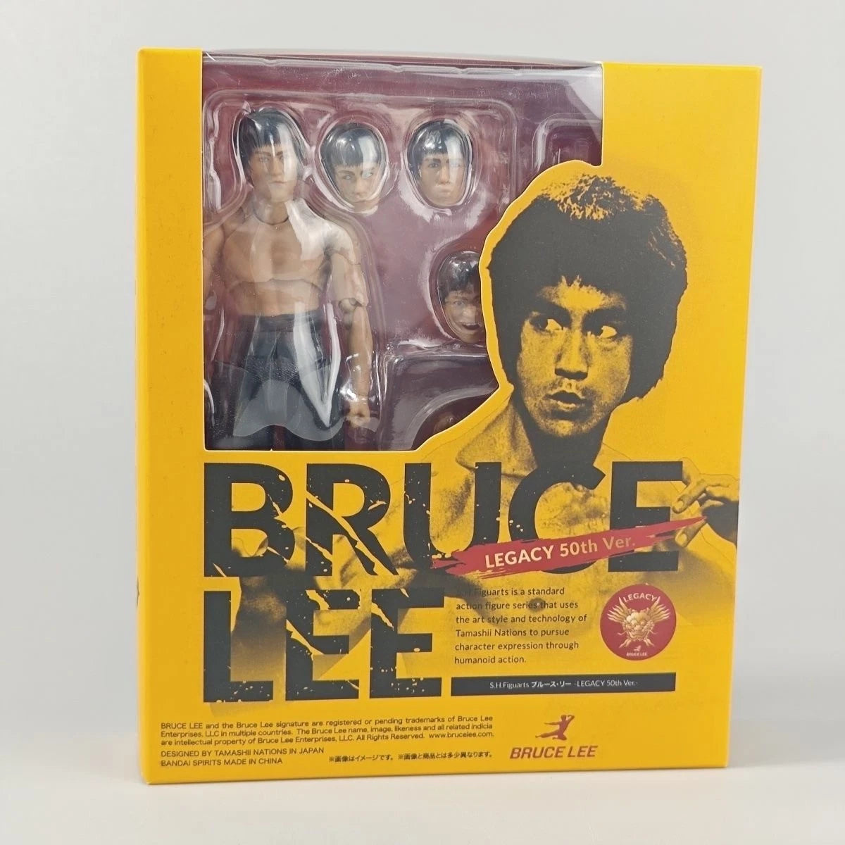 SHF Bruce Lee 50th Anniversary LegendKungfu Action Figure PVC Movable with Stand 07FC0E-D4 - KOEEK