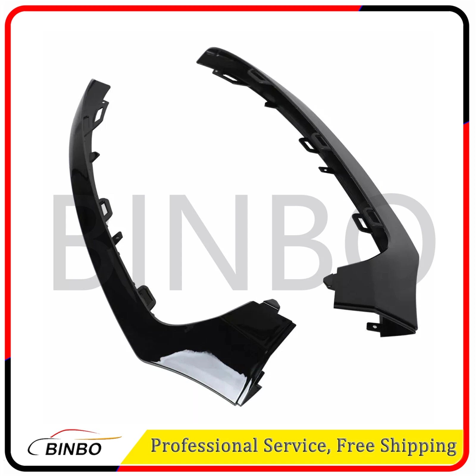 Front Passenger Side Chrome Bumper Trim 3PCS For 2015 Mercedes-Benz C400 07FC0E-D4 - KOEEK