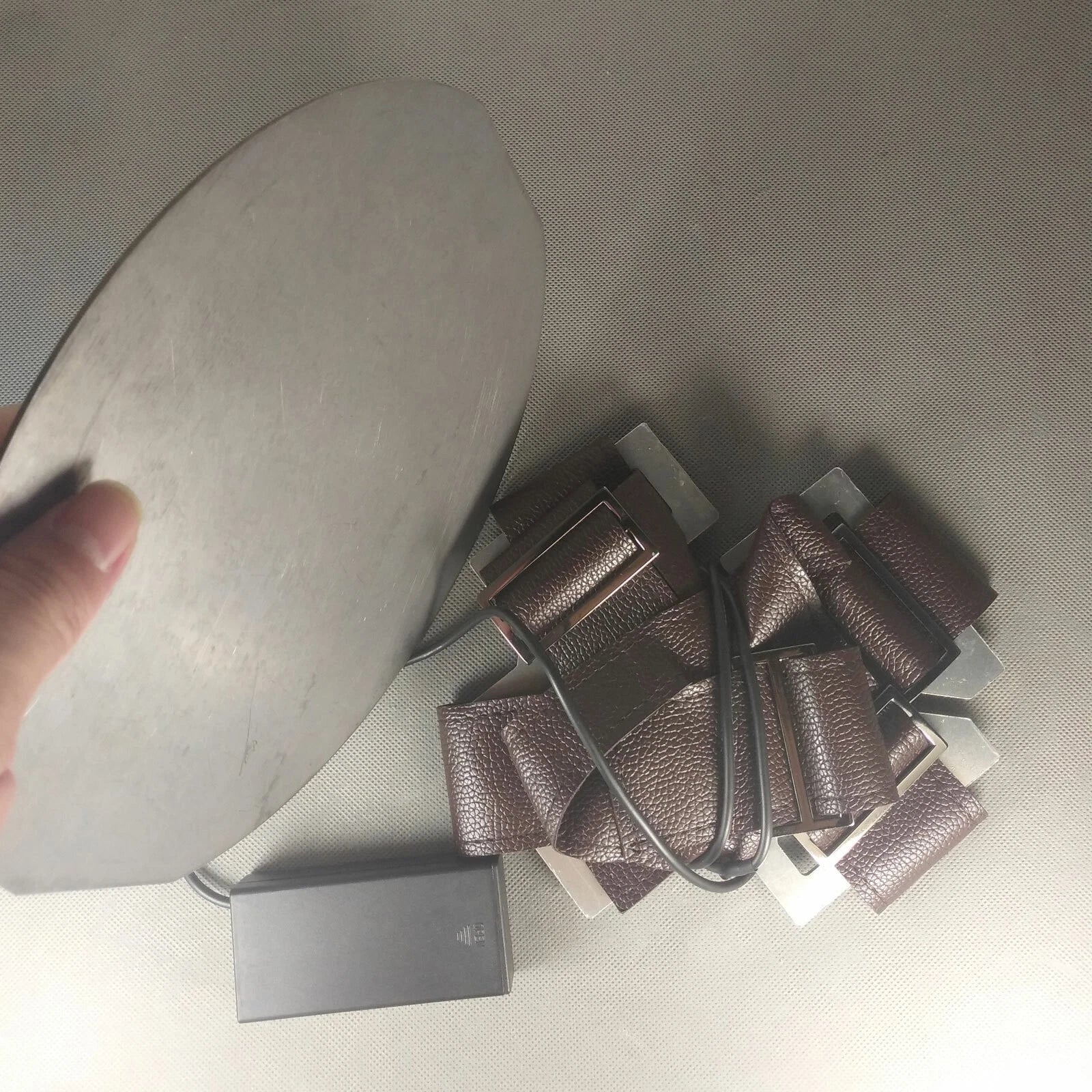 Electromagnetic Leather Belt Iron piece kit for Captain America Shield Cos Prop 07FC0E-D4 - KOEEK