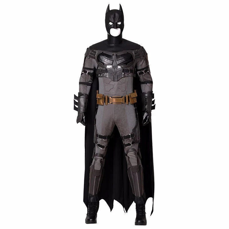 DC Batman Ben Affleck Cosplay Costume Outfit Bodysuit Mask Shoes Lot Halloween 07FC0E-D4 - KOEEK