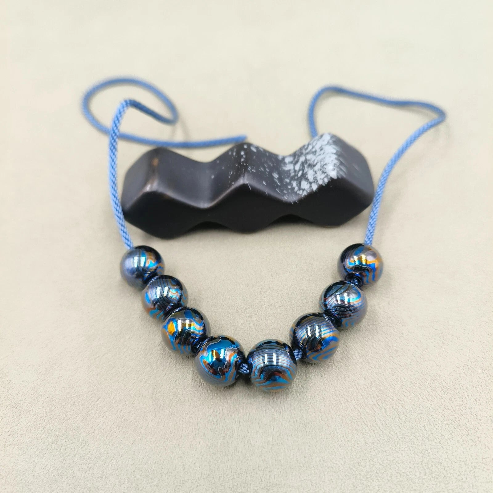 Zirconium Damascus Timascus Paracord Beads Knife Beads Bracelet Bead Zircuti 07FC0E-D4 - KOEEK