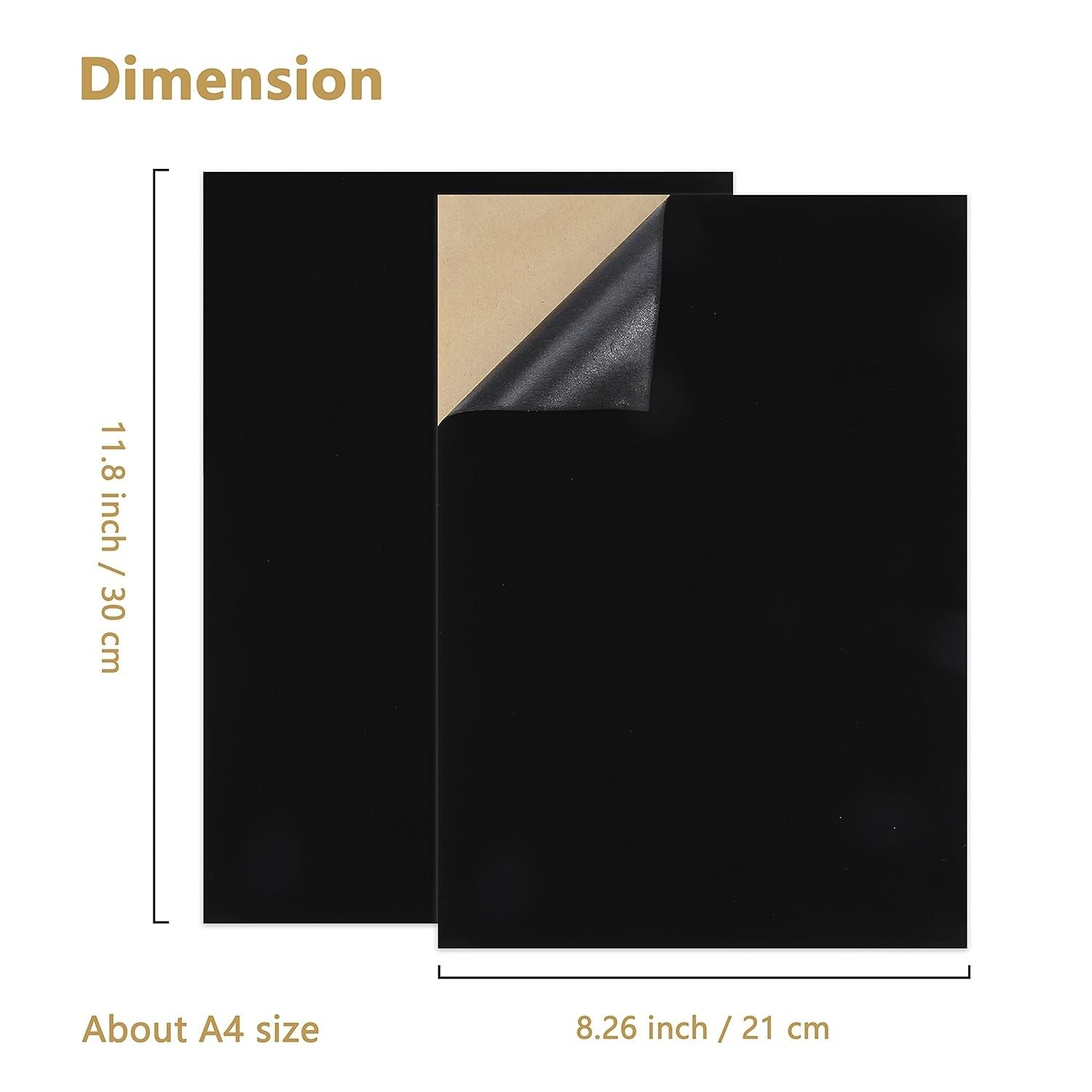 new Caydo 12PCS Black Self Adhesive Felt Sheets, Soft Velvet Sticky Back CAYDO - KOEEK