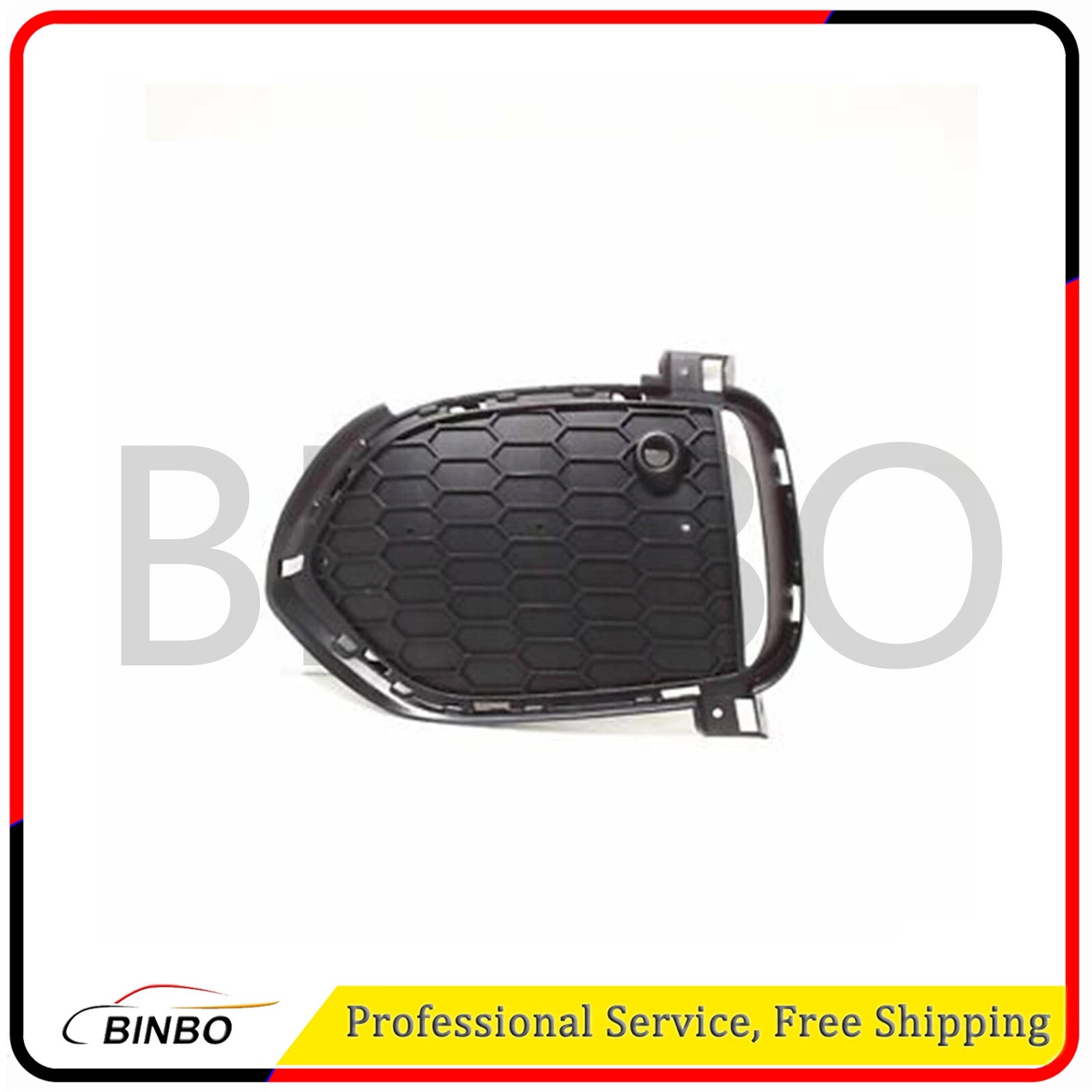Front Bumper Fog Light Grille Cover Left Side For Bmw X5 F15 M Style Sport Black 07FC0E-D4 - KOEEK
