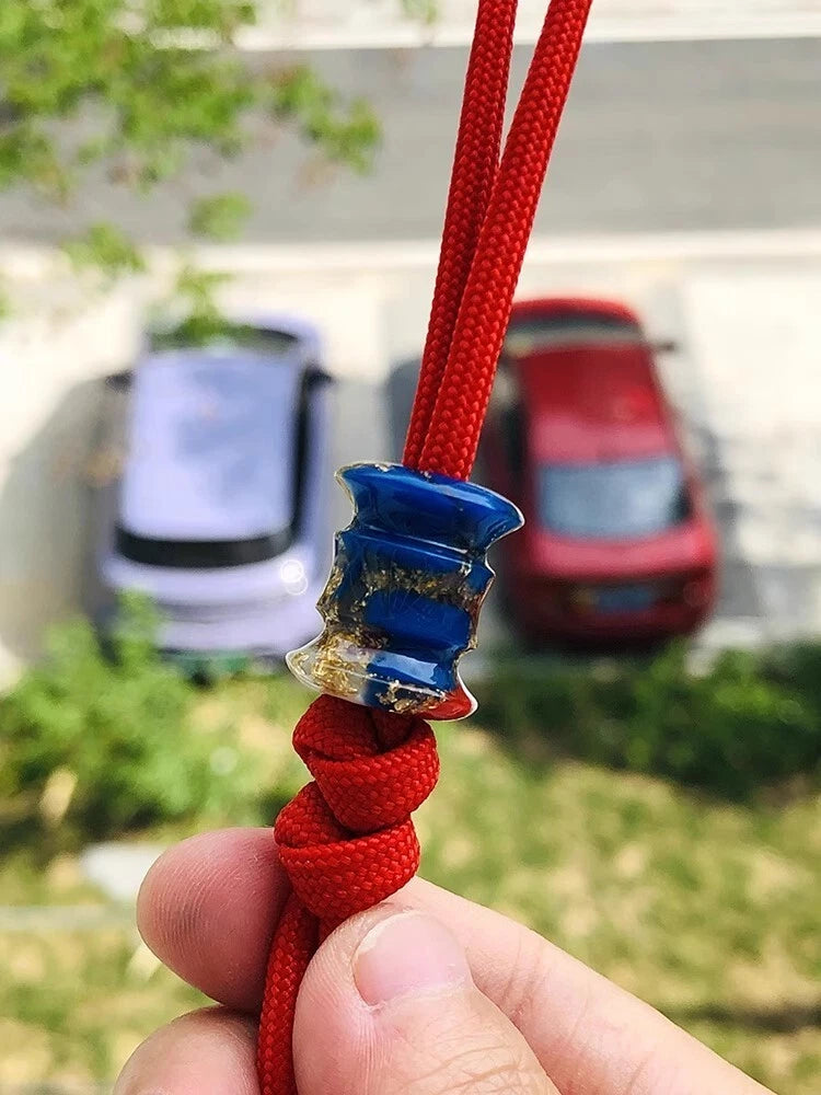 EDC Resin Lanyard Paracord Knife Beads Pendant ecklace DIY Cord Pendants Beads 07FC0E-D4 - KOEEK