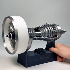 Trent 900 Engine Turbofan Blades Silver White Aircraft Engine Electric Model 07FC0E-D4 - KOEEK